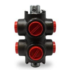 Front view of RDV6-12S rotary diverter valve