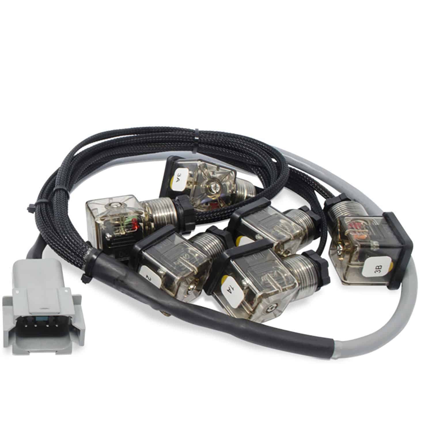 Vista superior del mazo de cables DIN de 36" SW-A-10