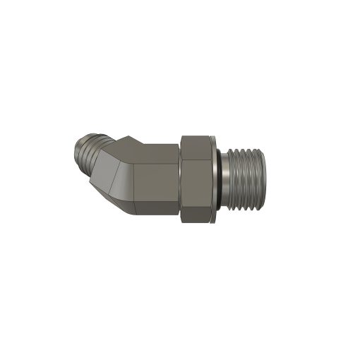 45 Elbow, JIC Male x SAE/ORB Male - Image 2