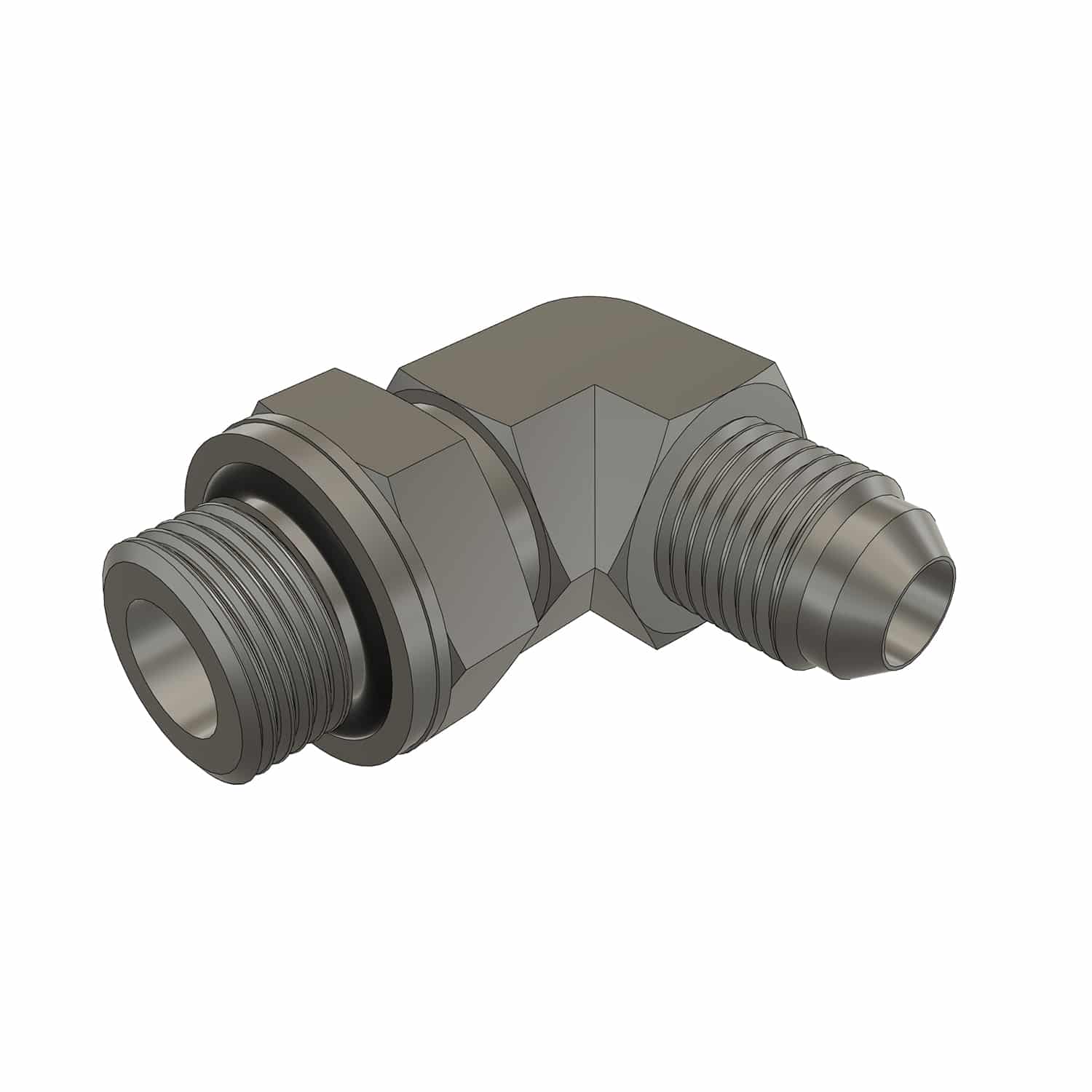 Codo 90, 3/8" JIC Macho x 3/8" BSPP Macho