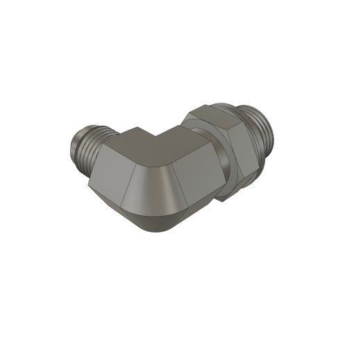 Codo 90, 3/8" JIC Macho x 3/8" BSPP Macho - Imagen 2