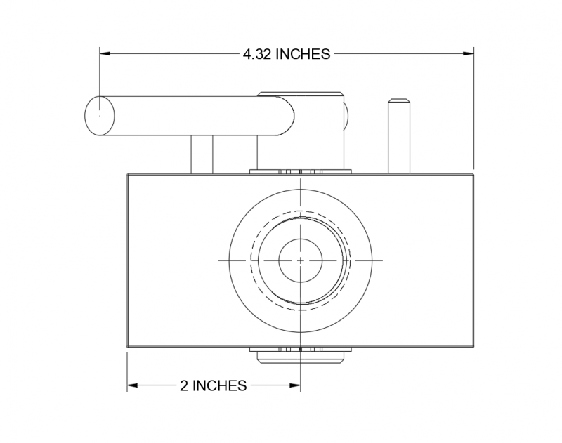 Dimension CAD Diagram of RDV3-12
