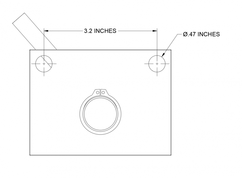 Dimension CAD Diagram of RDV3-12