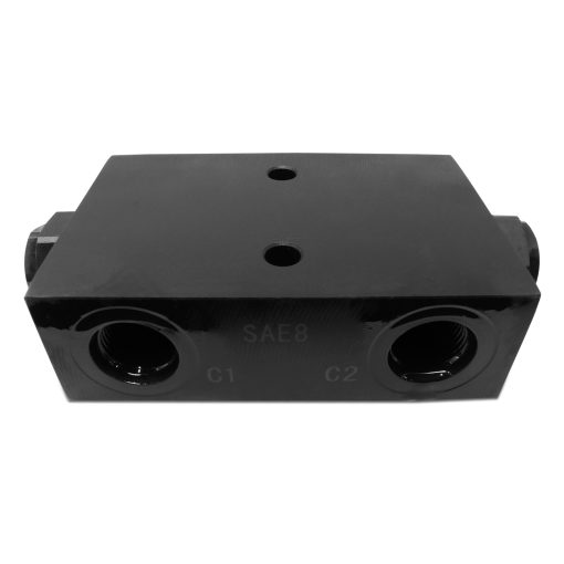 Double Pilot Operated Hydraulic Check Valve, Steel, #8 SAE Ports, 20 GPM