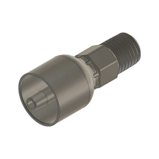 CAD drawing of 04-04MP crimp fitting