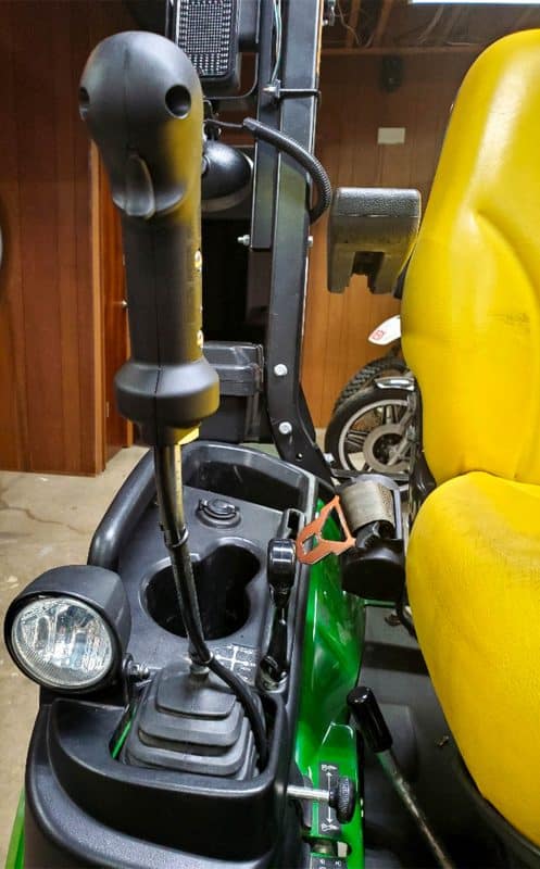 SW-J1 Diverter Valve joystick on a John Deere tractor